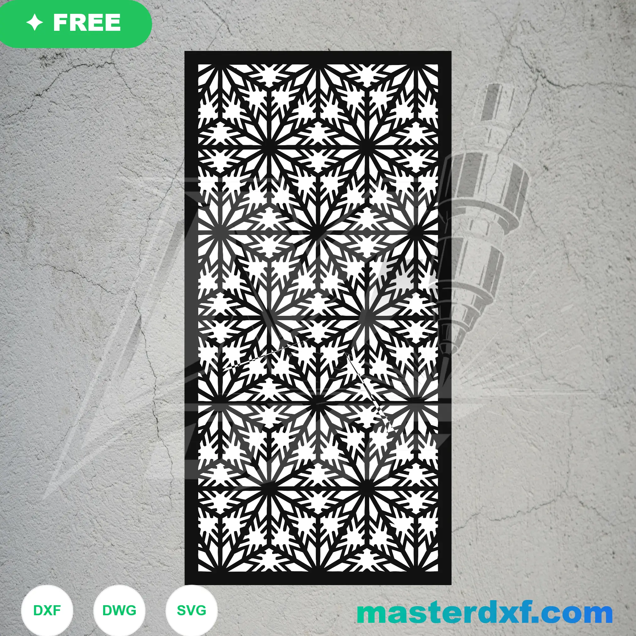 Symmetrical Art Deco Chevron Geometric Gate DXF File